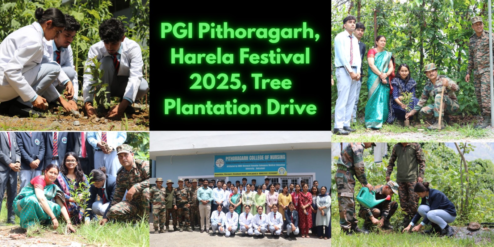 Read more about the article PGI Pithoragarh Harela Celebration: Tree Plantation Drive 2025