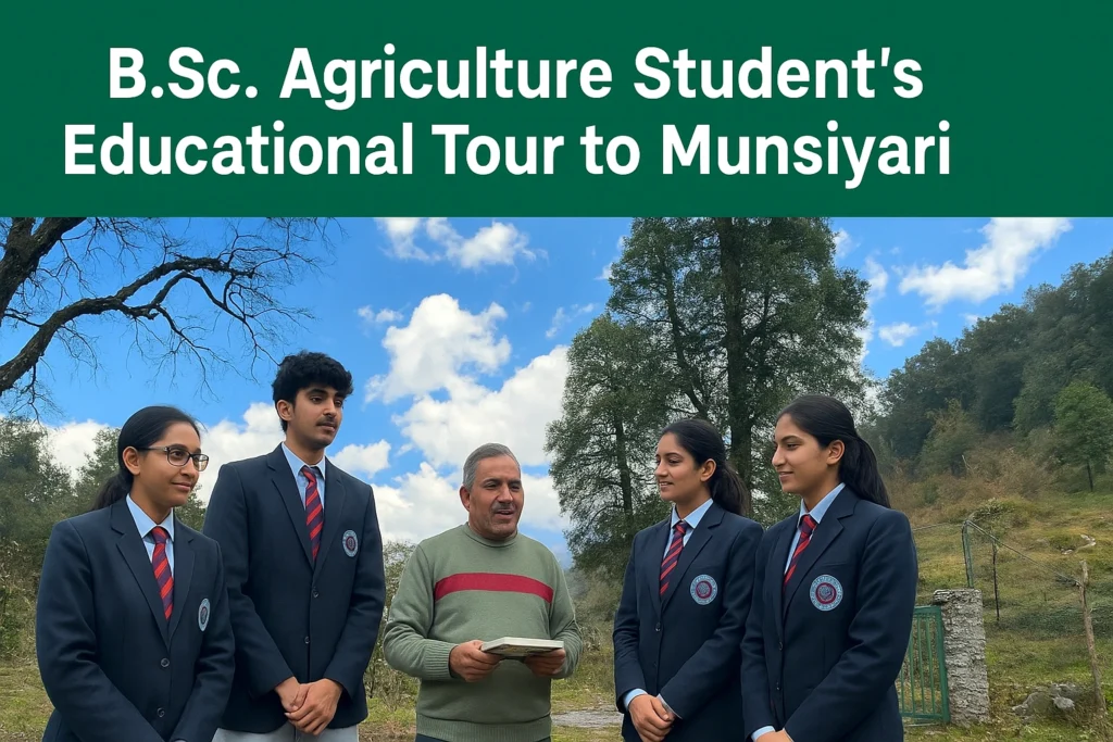 B.Sc. Agriculture Students Educational Tour to Munsiyari